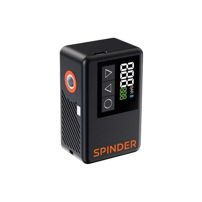 Spinder Mini120 fietscompressor zwart - zijaanzicht