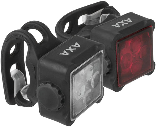Axa Niteline 44R USB fietsverlichting set - vooraanzicht