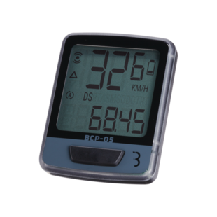 BBB BCP-05 DashBoard fietscomputer zwart/grijs - vooraanzicht