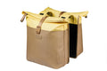 Basil fietstas dubbel Vive zand/geel 28-35L