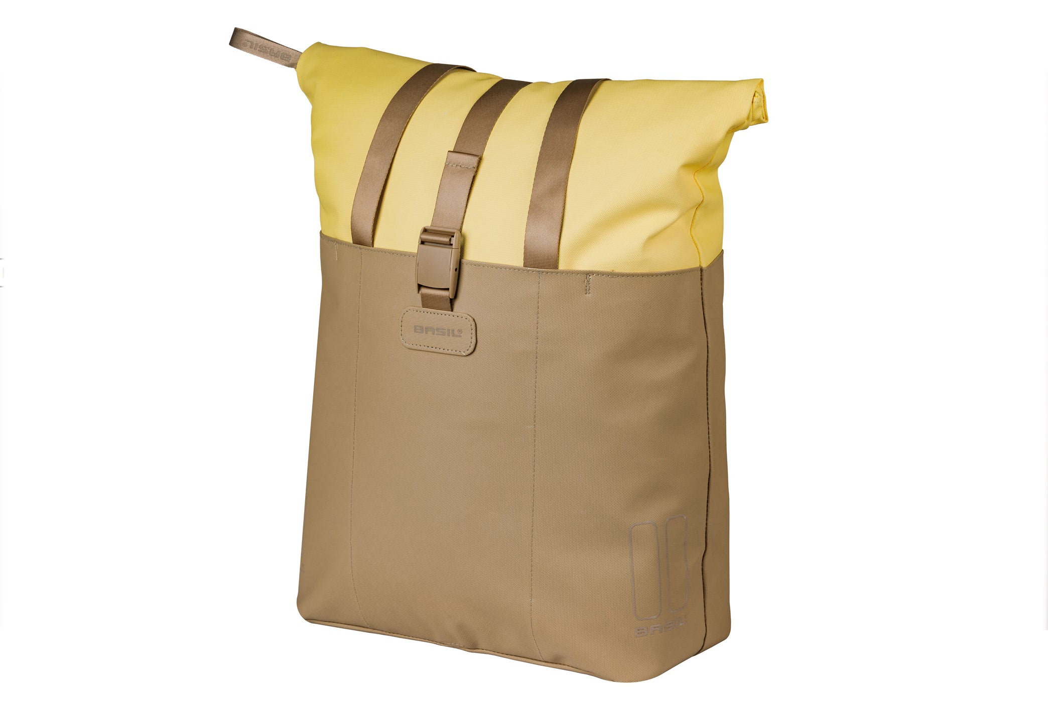 Basil shoppertas Vive MIK Hooks zand/geel 15-20L